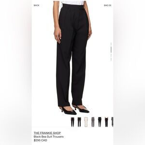 THE FRANKIE SHOP Black Bea Suit Trousers